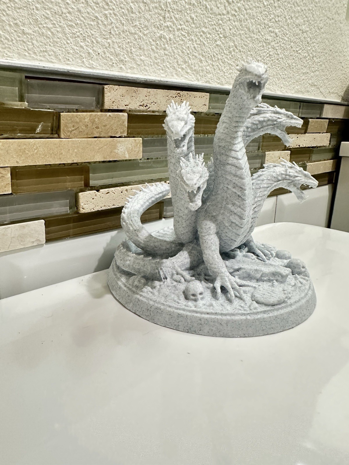 Hydra Multi Headed Dragon Mythical Creature Fantasy Mythology 5” Figurine Decor gallery