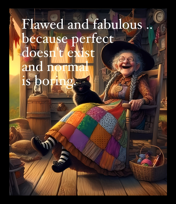 Flawed & Fabulous Becuase Perfect Doesn't Exist Refrigerator Fridge MAGNET gallery