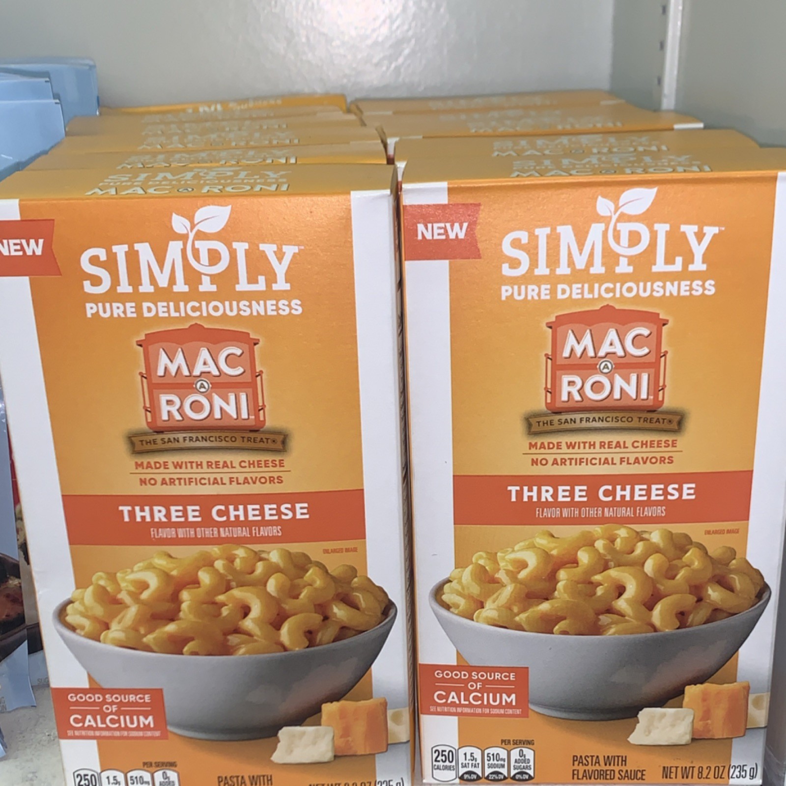 Simply Three Cheese Macaroni Pasta & Noodles, No Artificial Flavoring 8.2 oz gallery