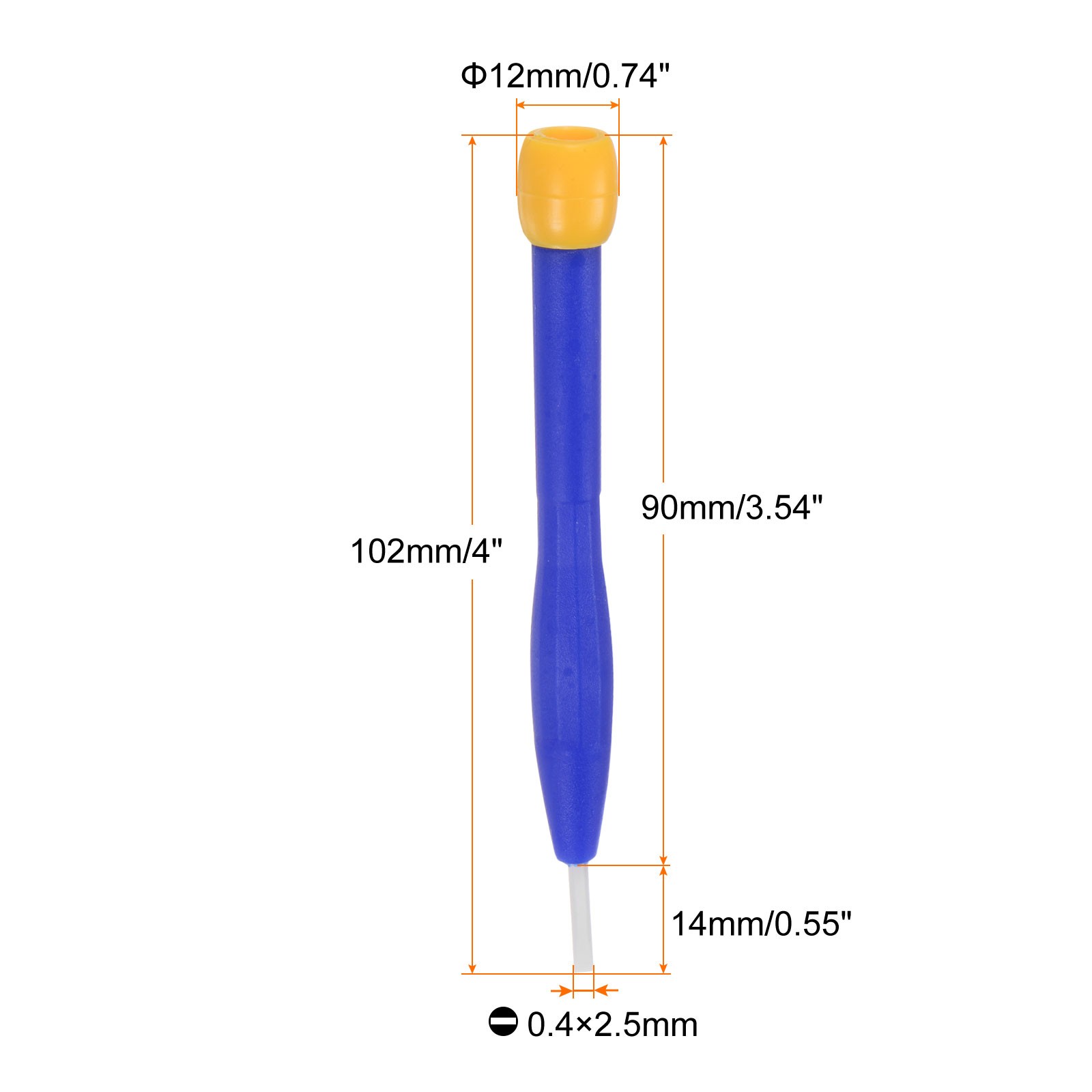 Plastic Screwdriver 2.5mm Slotted Head Ceramic with Rotatable Cover gallery