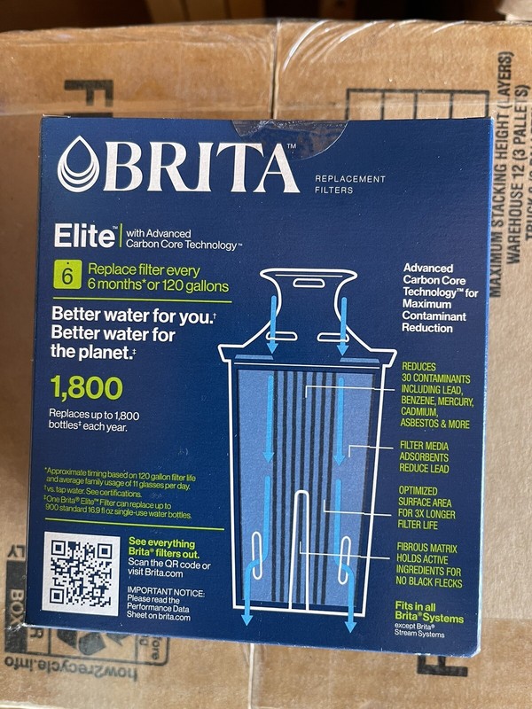Brita Longlast Replacement Filters for Pitchers Dispensers - 2 Count gallery