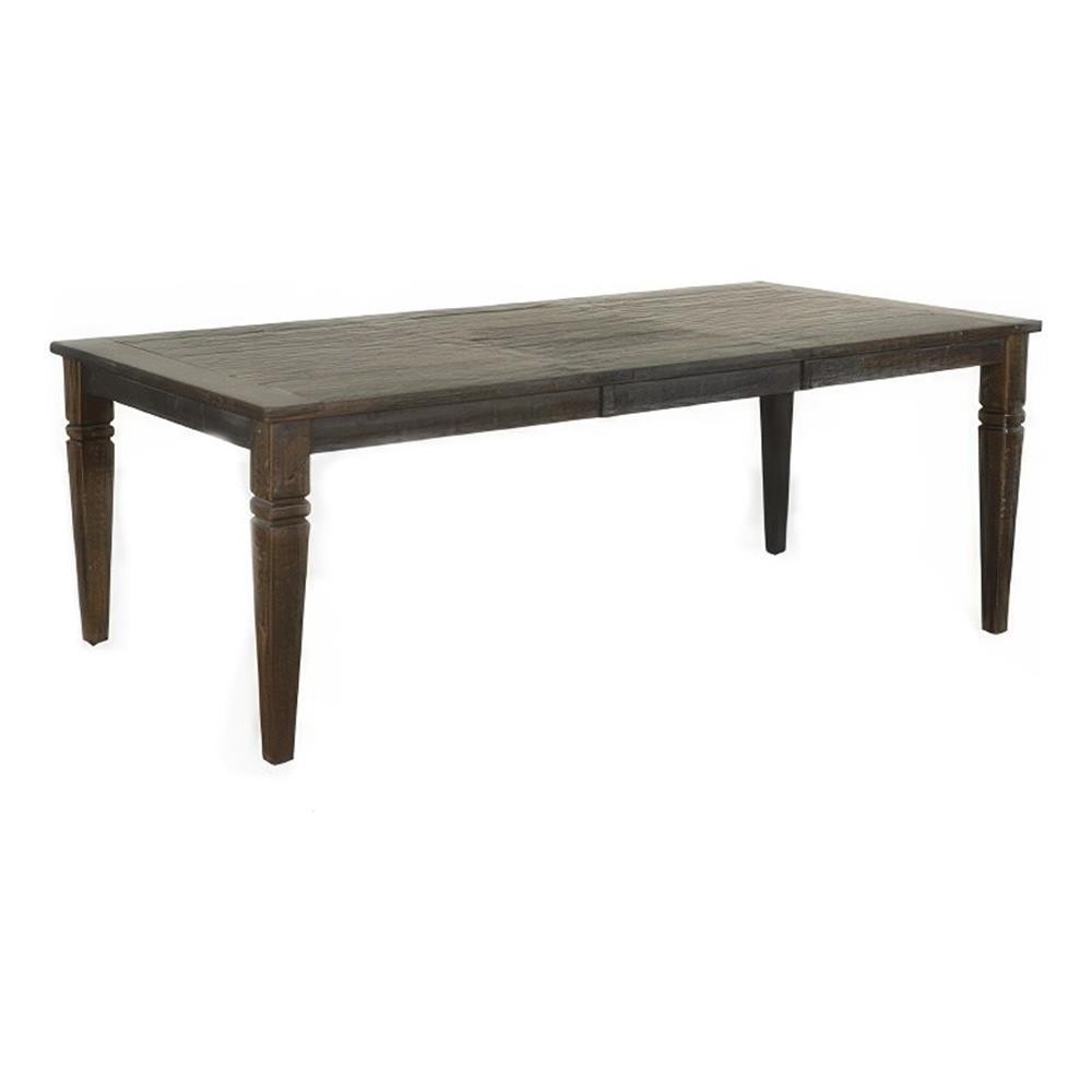 Pemberly Row 66 to 90 Inch Dining Table Rectangular Extendable Brown Solid Wood gallery