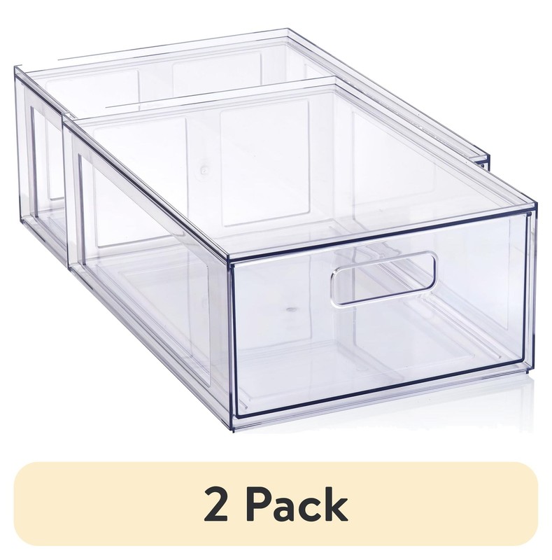 Clear Glossy Plastic Pull-Out Closet Drawer Medium Size, Adult Size gallery