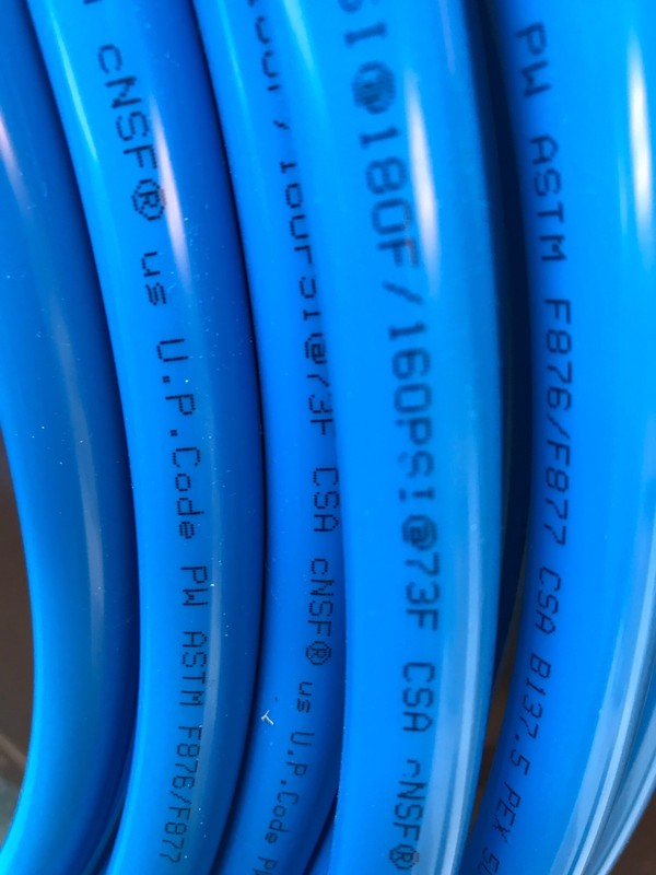 EFIELD 2 Rolls 1/2" x100ft (200ft) PEX-B Pipe/Tubing Red &Blue With Pipe Cutter gallery