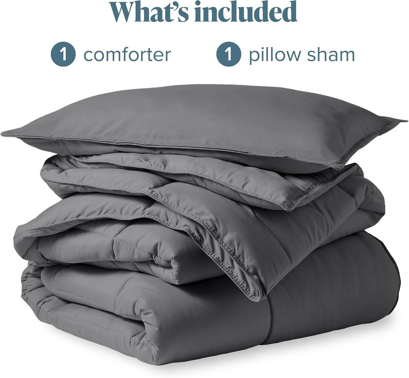 Comforter Set - Twin Extra Long Size - Ultra-Soft - Goose down Alternative - Pre gallery