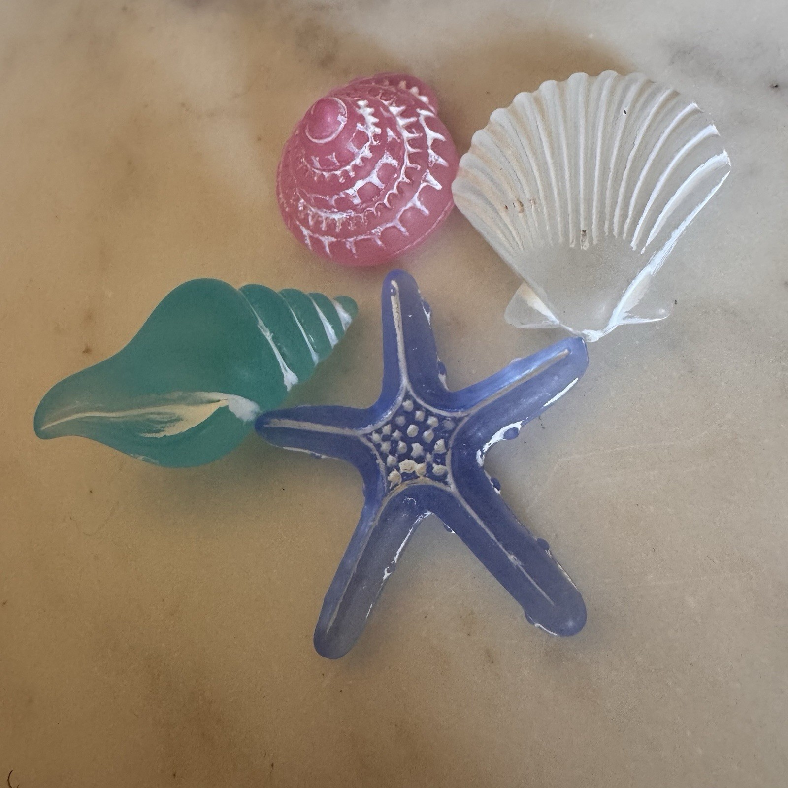 Seashells and Starfish Small Resin Art For Crafts Or Decor gallery