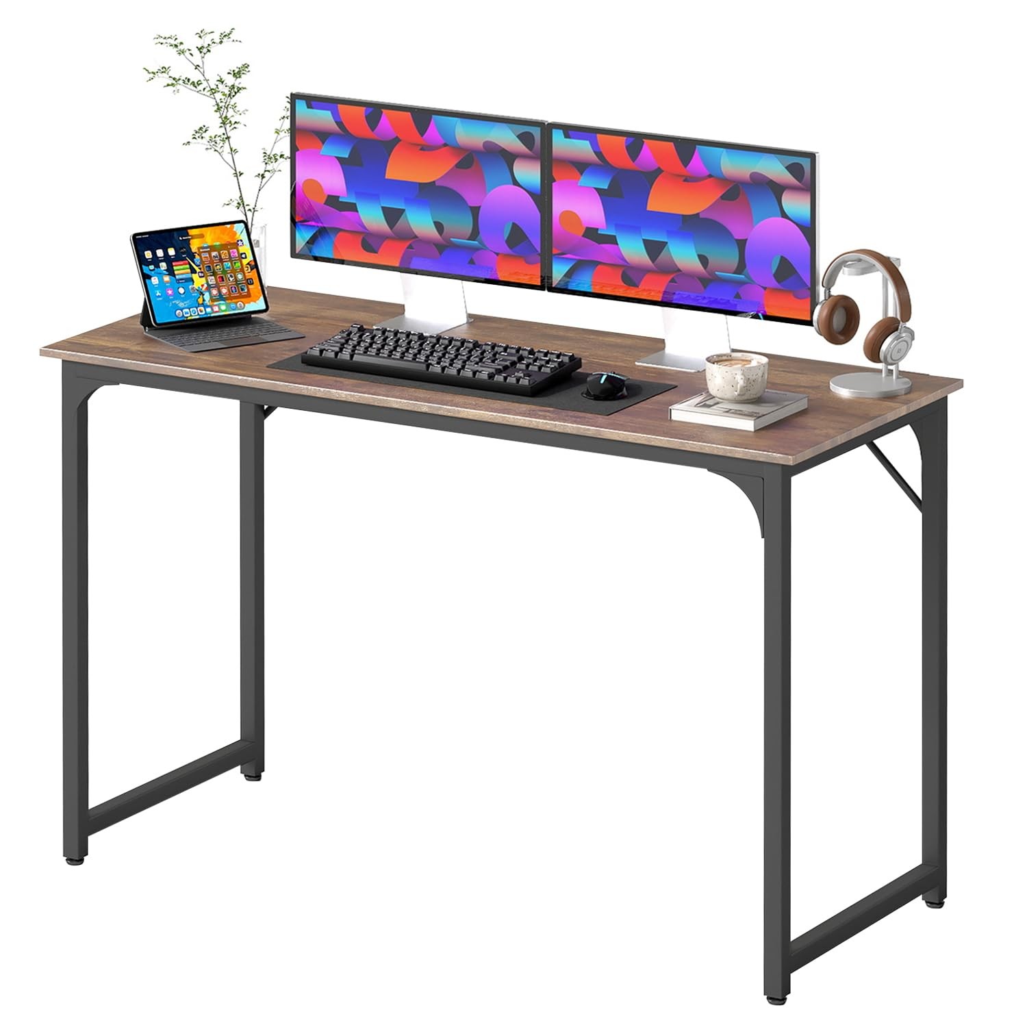 Computer Desk,47.2 inches Home Office Desk Writing Study Table Modern Simple Sty gallery