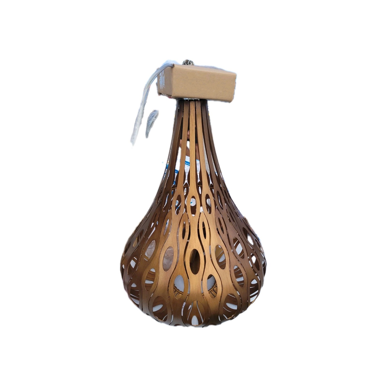 Varaluz Masquerade 4 Light Teardrop Pendant Living Room Bronze Light Fixture gallery