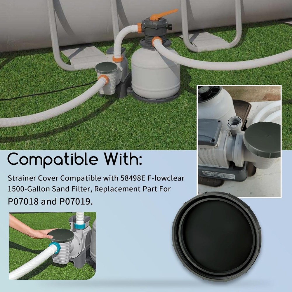 Strainer Cover For 58498E Flowclear 1500-Gallon Sand Filter, P07018 and P07019