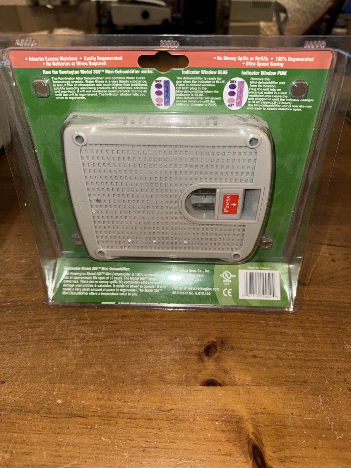 Remington Model Mini-Dehumidifier Absorbs Excess Moisture No Batteries Required gallery