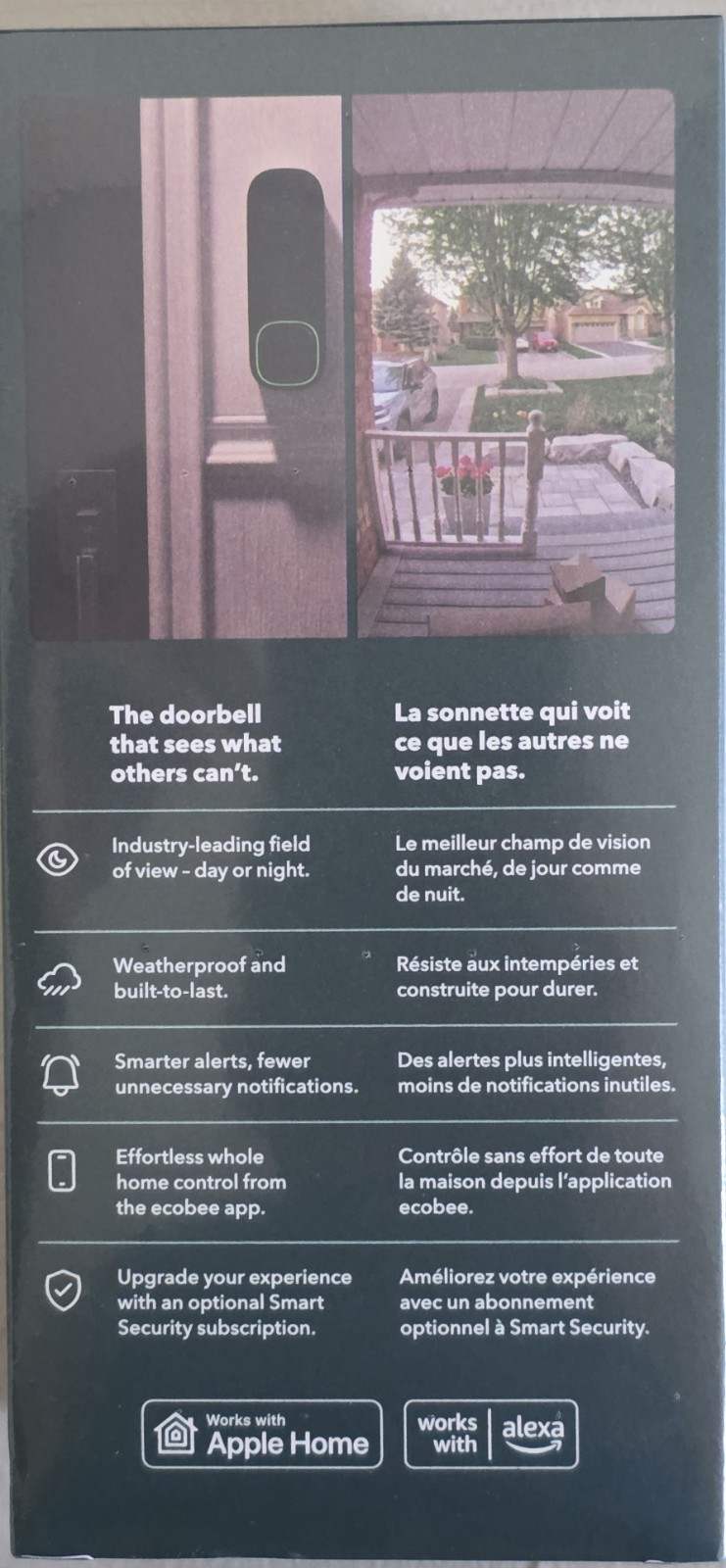 ecobee Smart Video Doorbell Wired with Advanced Person and Package Detect - NEW gallery