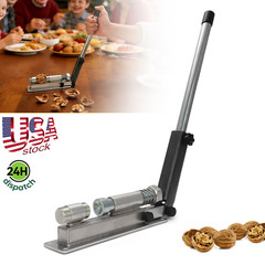Heavy Duty Black Walnut Nut Cracker Wall Mount for Macadamia Hickory – Unpainted