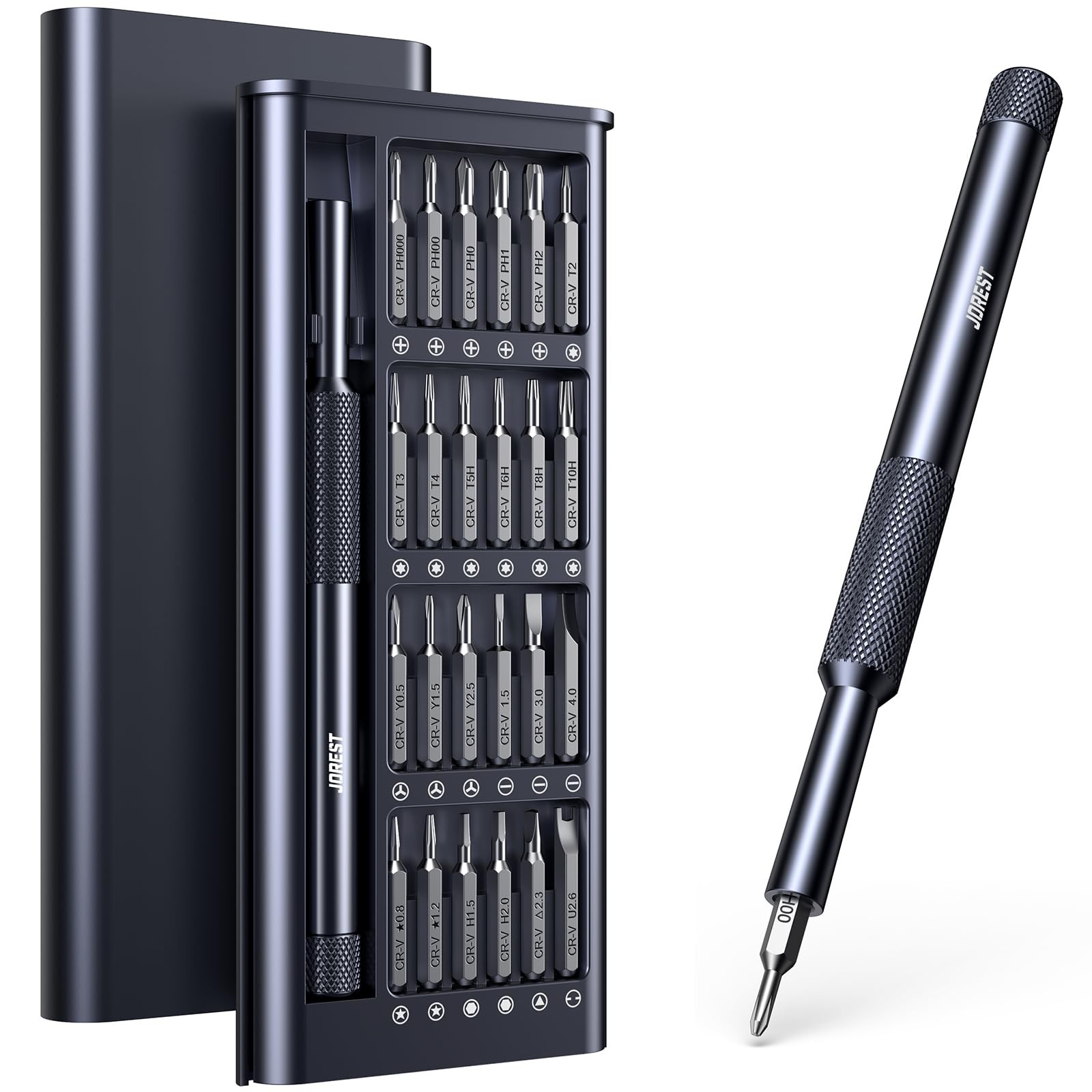 JOREST 25-IN-1 Precision Screwdriver Set, Mini Repair Tool Kit with Colorful gallery