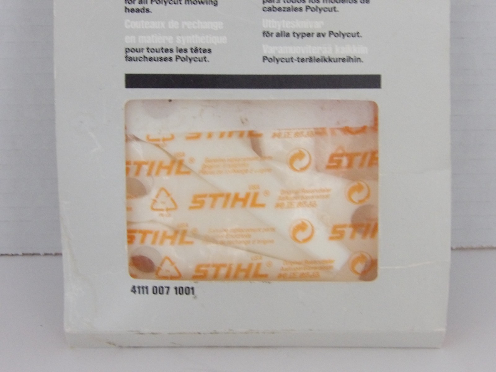 New 12-STIHL Replacement Thermo-Plastic Polycut Trimmer Blades 4111-007-1001 gallery