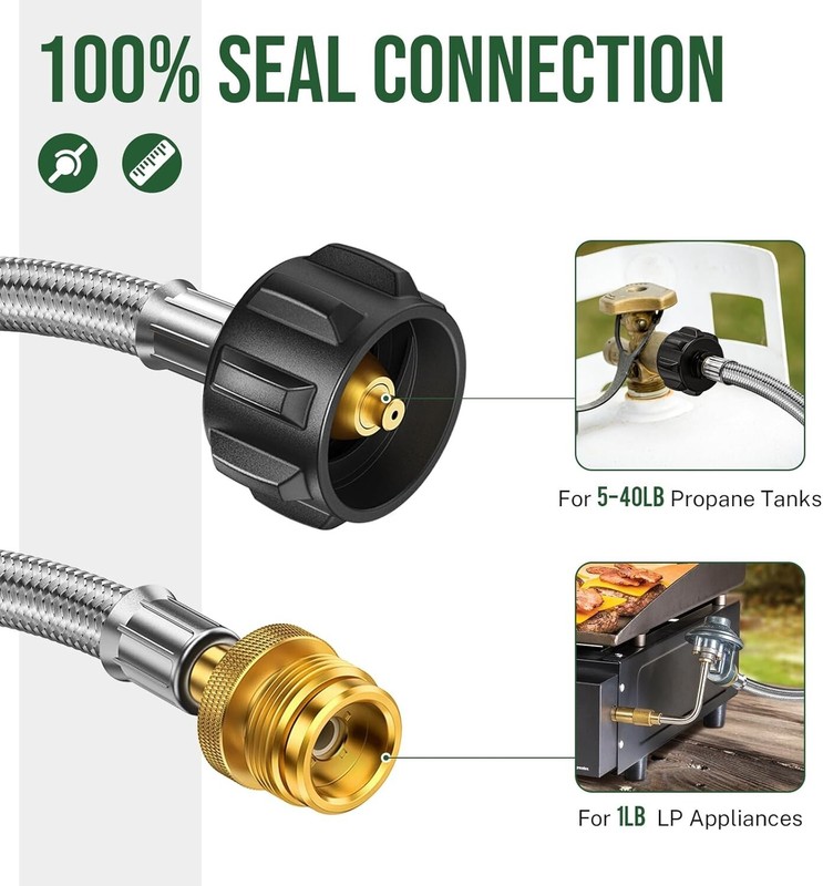 12ft Propane Regulator Hose Replacement For Mr. Heater Big Buddy Indoor Outdoor gallery