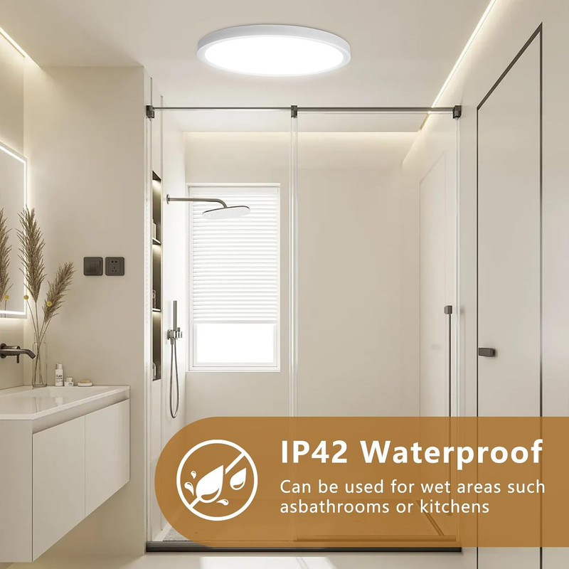 Dimmable 12 Inch LED Flush Mount Ceiling Light,12Pk,24W Led Ceiling Light,2520Lm gallery