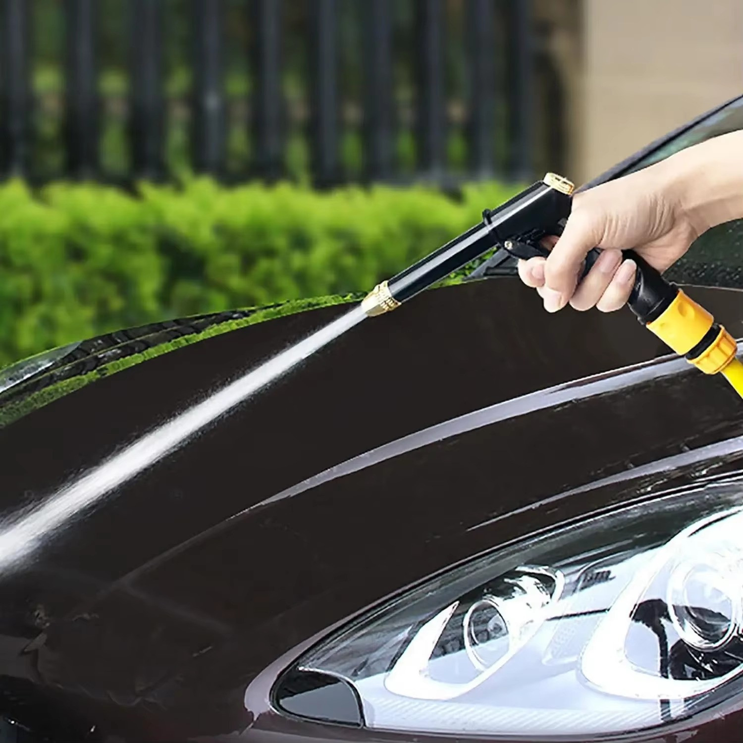 High Pressure Adjustable Garden Hose Spray Gun Nozzle for Car Wash / Watering gallery