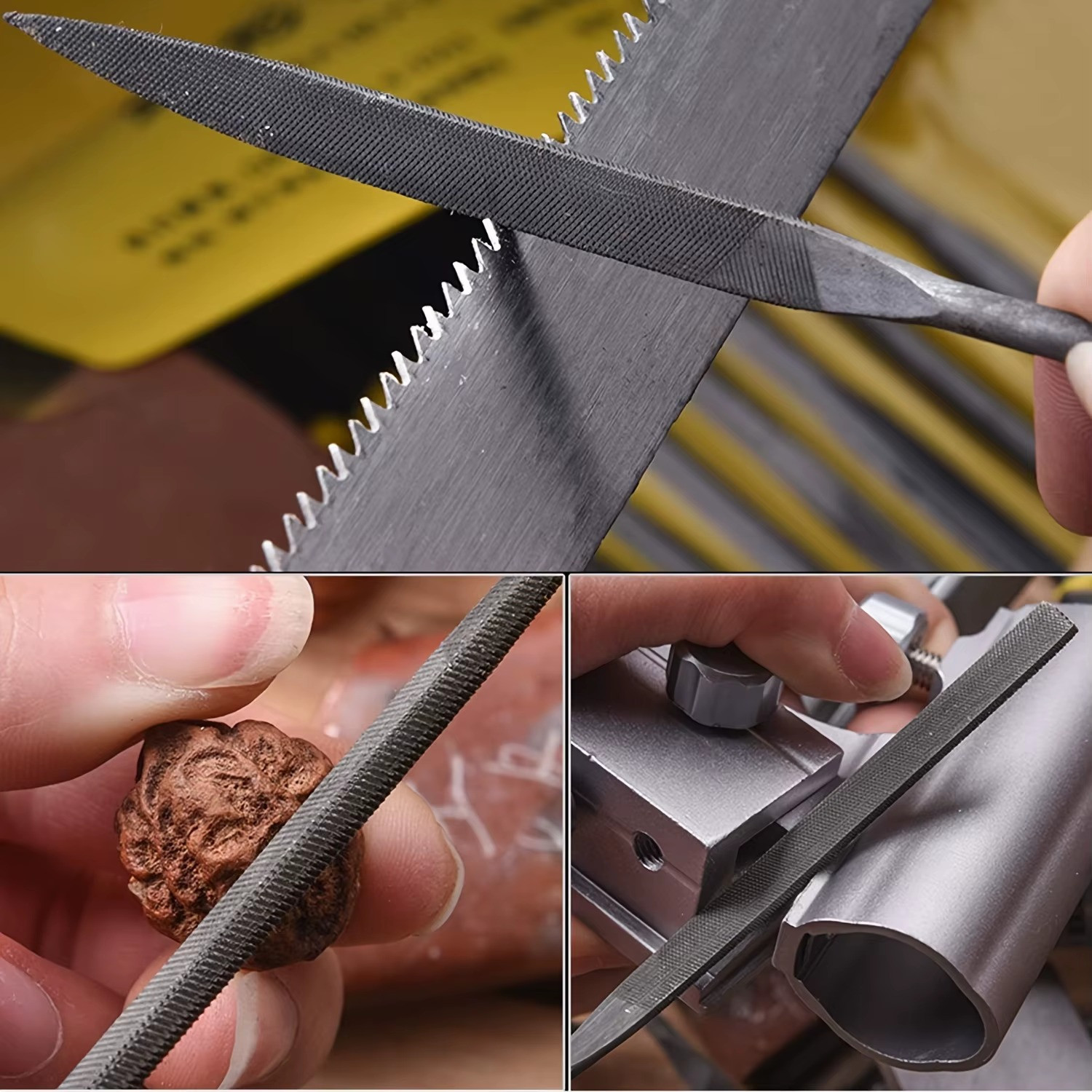 5Pcs Metal Needle File Set Small Hardened Carbon Steel File Mini Hand Metal Tool gallery