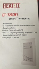 HEATIT ET-72G(W) Digital Programmable Thermostat with Large LCD Display