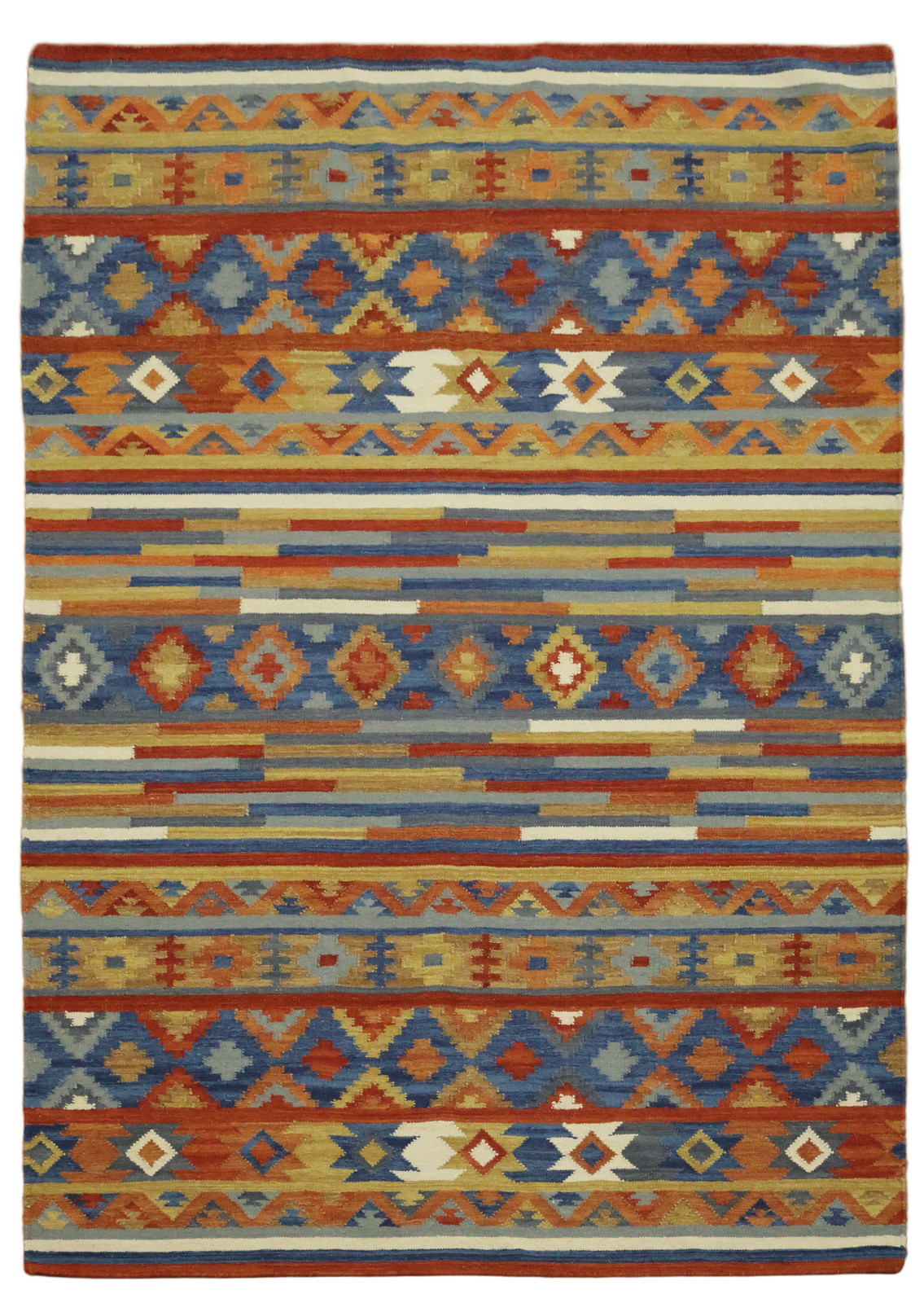 Vibrant Multicolor Southwestern Pattern 6x8 Modern Geometric Handmade Area Rug gallery