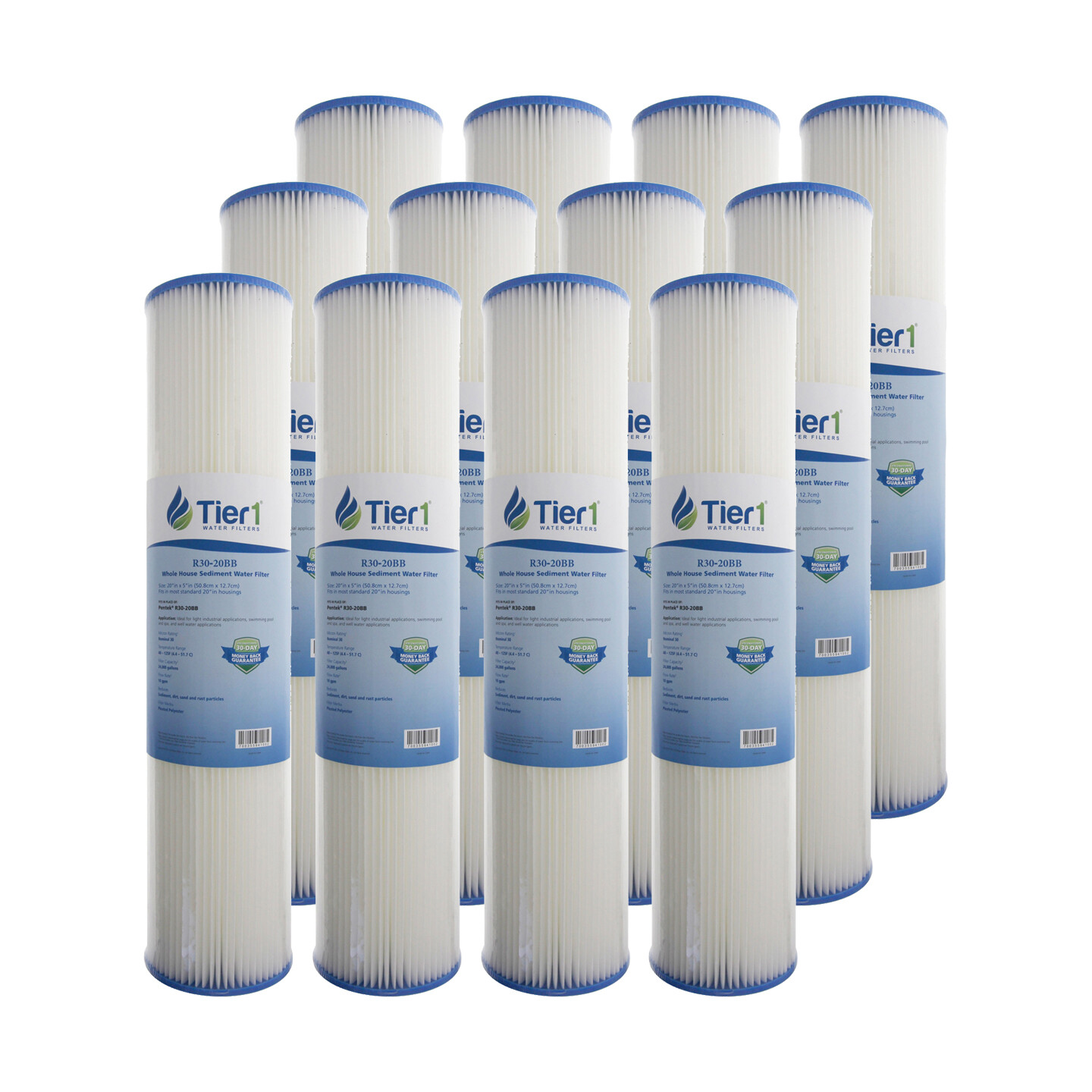 20 x 4.5 30 Micron Pentek R30-20BB Comparable Sediment Water Filter 12 Pack gallery