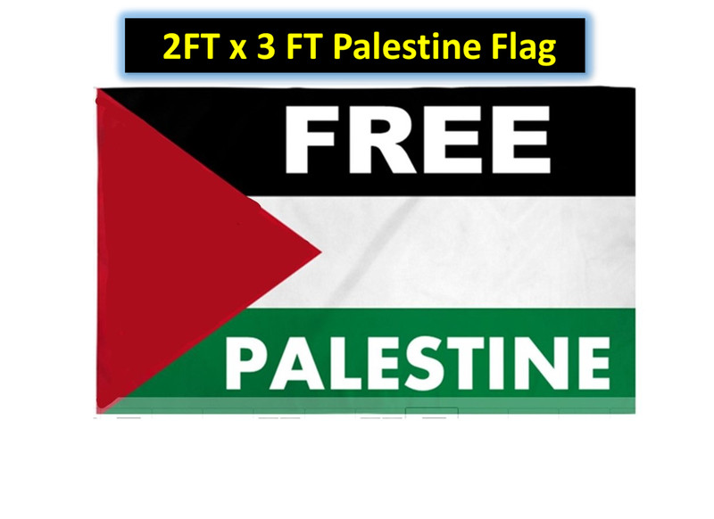 FREE Palestine Flag 2 Ft x 3Ft Jerusalem GAZA AL Quds Dome Of Rock Islamic Gift gallery