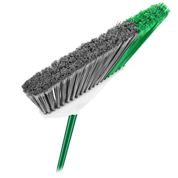 Libman Angle Broom and Dustpan Set with Steel Handle for Indoor Outdoor Use gallery