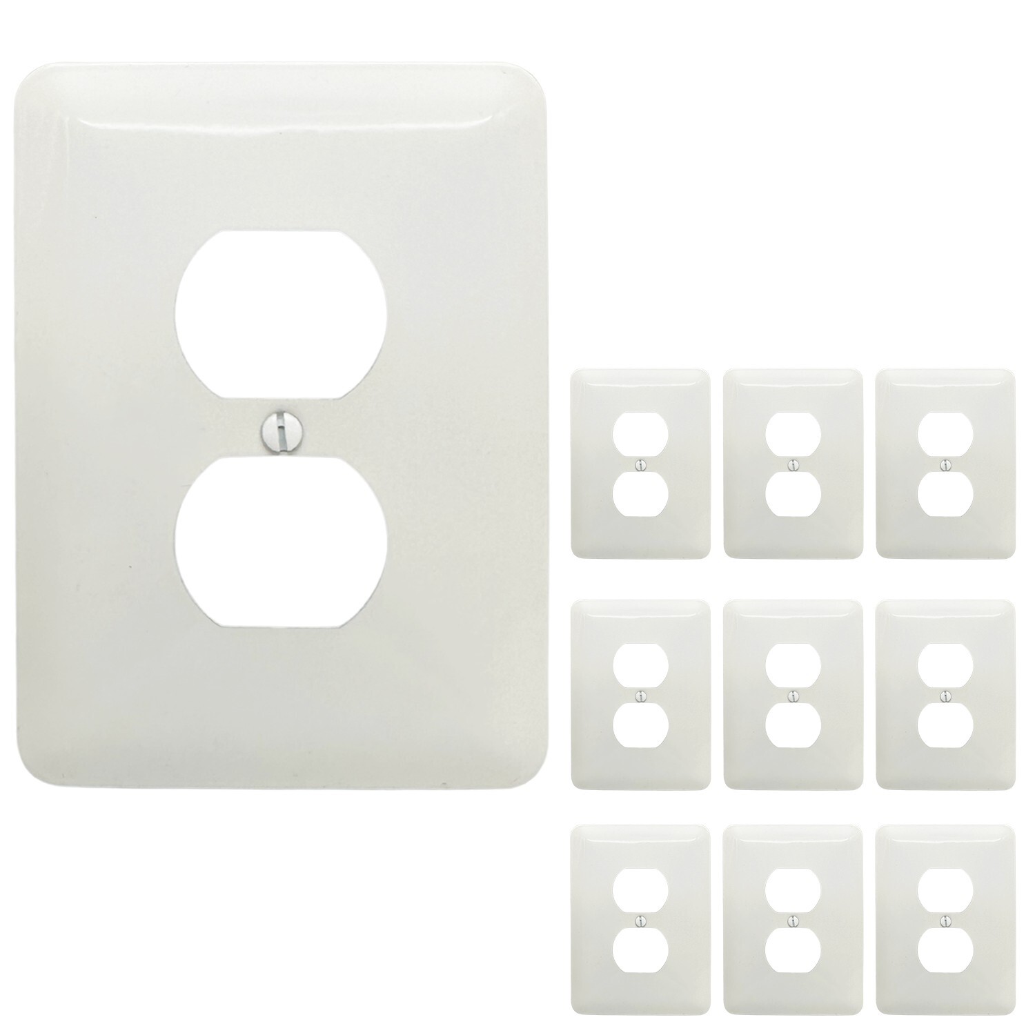 10 Pcs Receptacle cover ,Drywall Repair Covers,Oversize plate duplex,jumboplate gallery
