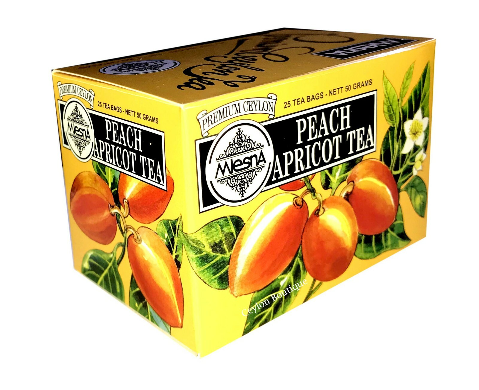 Mlesna Peach Apricot Ceylon Tea in 25 Tea Bags 50g gallery
