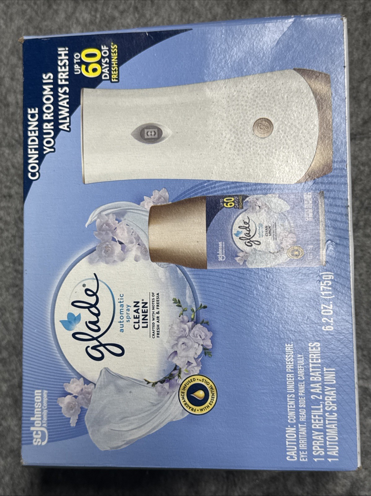 Glade Automatic Spray Unit with CLEAN LINEN Refill & 2 AA Batteries gallery
