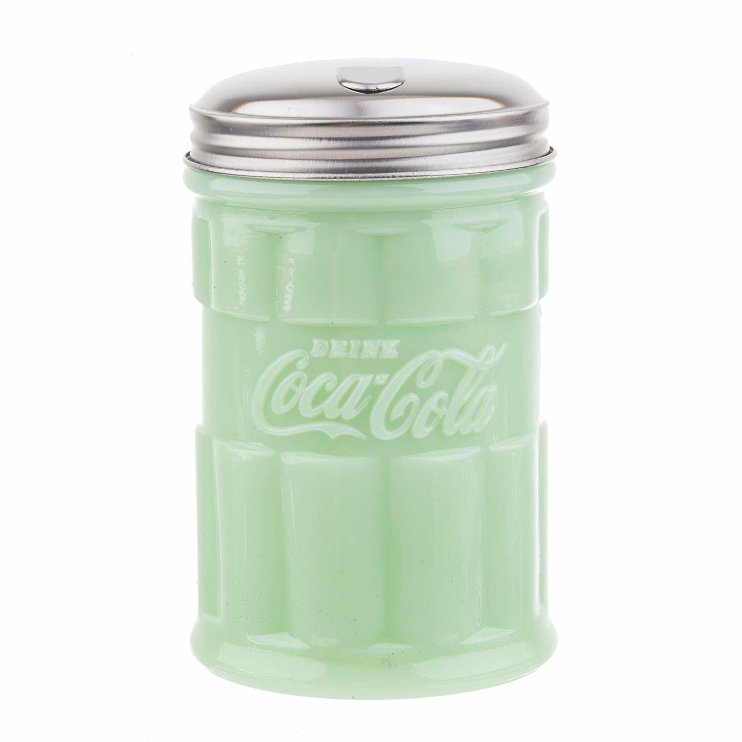TableCraft Coca-Cola / Coke Jadeite Green Glass Sugar Dispenser / Pourer gallery