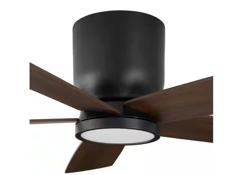 Home Decorators Britton 52" Ceiling Fan with LED Light/Remote - Matte Black gallery