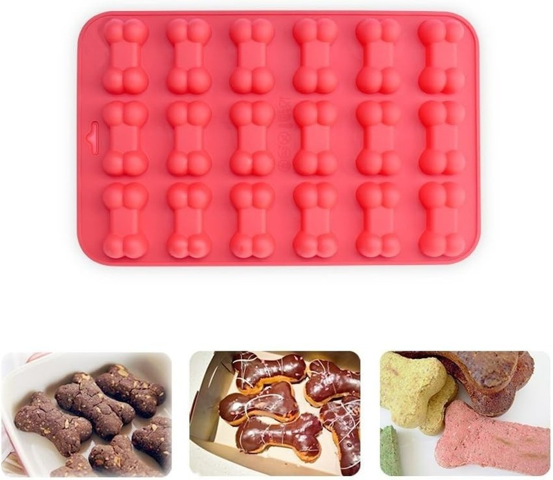 Fun Pet Treat Makers - 4PCS Silicone Molds for Dogs - BPA Free & Non-Stick gallery