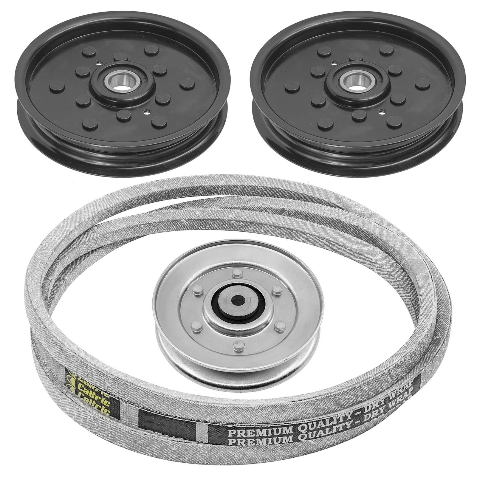 Idler Pulleys with Drive Belt For John Deere EZTRAK Z425 Z445 Z465 AM134500 gallery