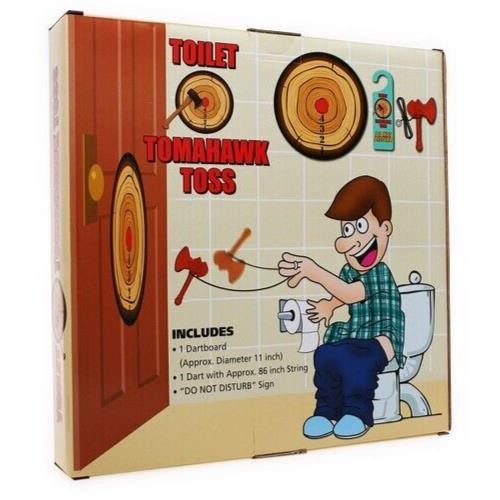 Toilet Potty Tomahawk Toss Game - Target Dartboard - Funny Gag Joke Gift Toy gallery