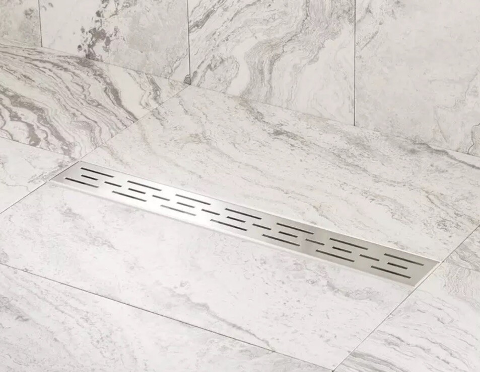 Signature Hardware 40” Shower Drain Polished Stainless Steel ZA3-G01-PO-40-C G5 gallery