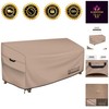 Elastic Drawstring Outdoor Sofa Cover 58x28 - Weather-Resistant 600D Polyester gallery