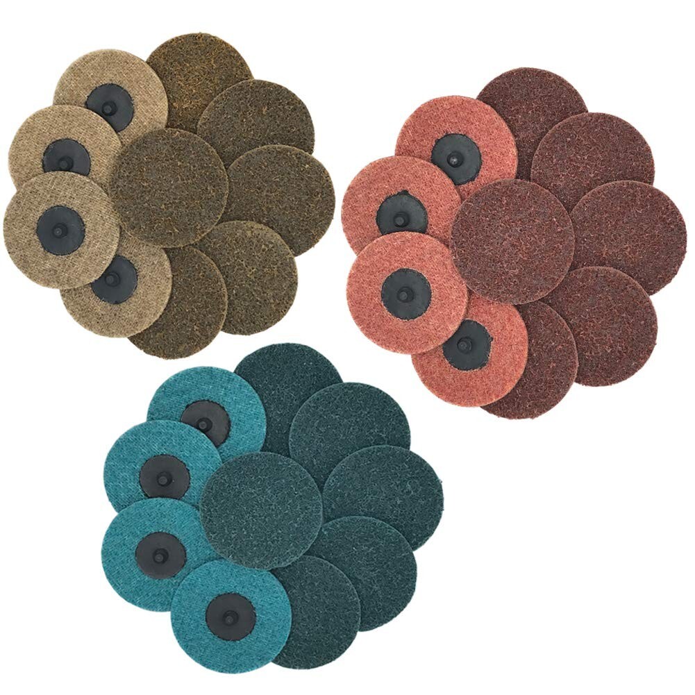 25PCS 3 Inch Roll Lock Quick Change Sanding Disc Surface Polishing Grinding Pads gallery