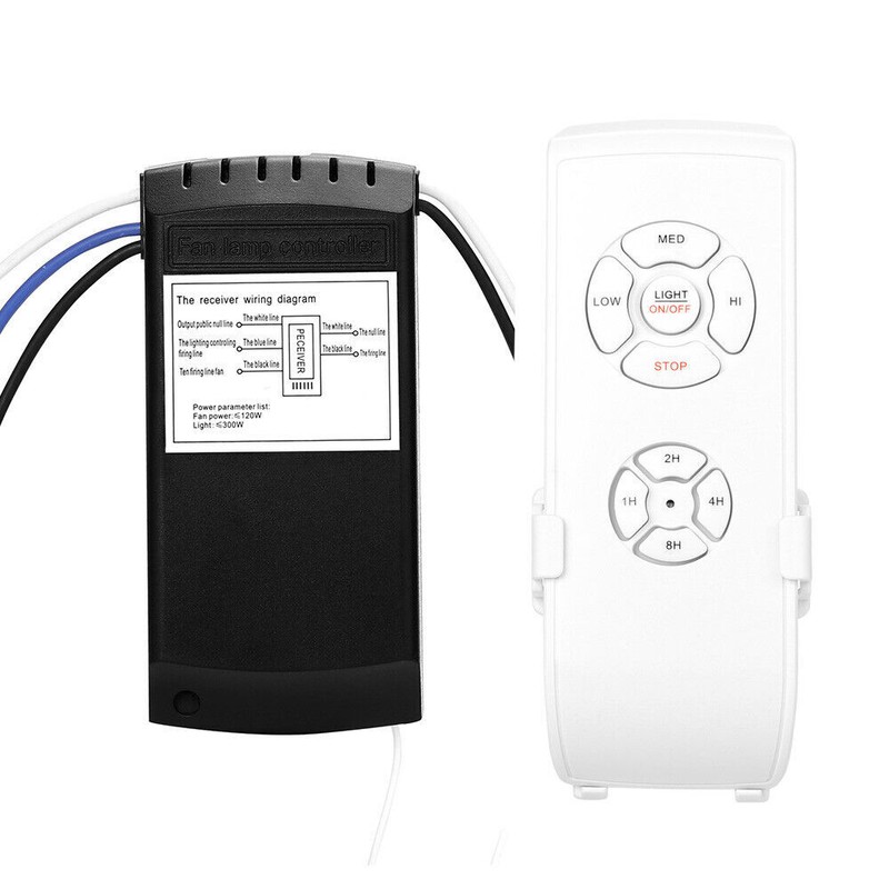 Universal Ceiling Fan Lamp Light Remote Control Receiver Kit Timing Wireless 15M gallery