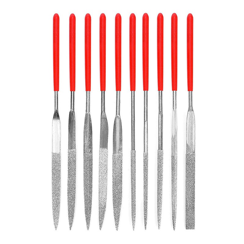 10pc 6" Mini Diamond Needle File Set 140 x 3mm Ceramics Tile Glass Hand Tools gallery