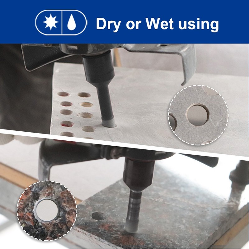 10pcs Dry Diamond Drilling Core Bits Set Hole Saw Cuts Ceramic Porcelain Tile gallery