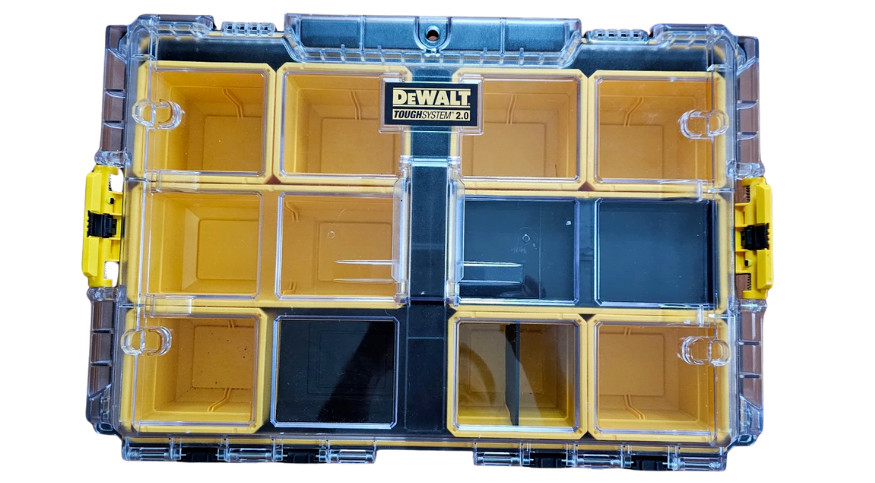 DEWALT ToughSystem 2.0 Organizer SMALL TRAY INSERT Nesting Bin W/DIVIDER gallery
