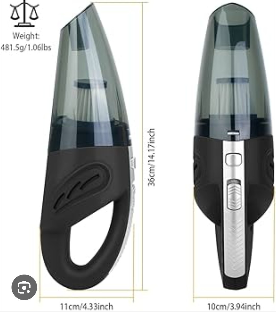 Nexpow Cordless Handheld Bagless Vacuum 120W 50 Min 10000Pa LED +Tools gallery