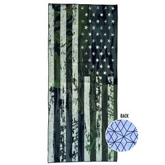 Oversized 72*35 Camo Patchwork Tiger Stripe US Flag Microfiber Beach Towel