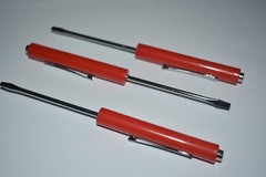 MINI FLAT SCREWDRIVER WITH MAGNET TOP POCKET CLIP FOR PROFESSIONAL TECHS 3 PCS