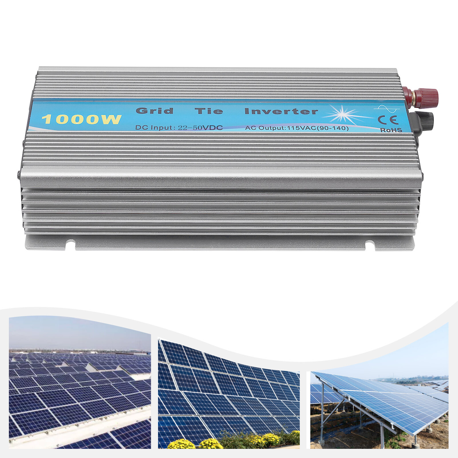 Solar Micro Inverter MPPT Grid Tie Inverter Pure Sine Wave|DC22-50V to AC90-140V gallery