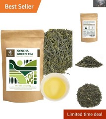 Authentic Sencha Green Tea Loose Leaves – 4 oz for a Tea Experience