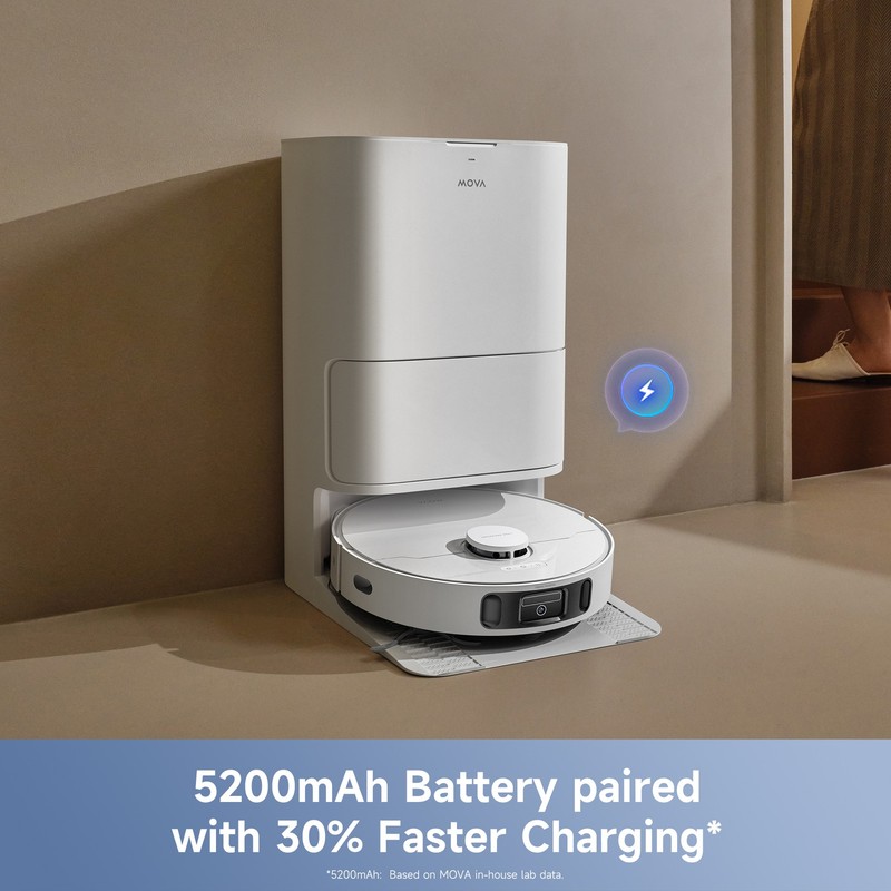 Mova E40 Ultra Vacuum and Mop Robot with Automatic Emptying 19,000Pa Suction gallery