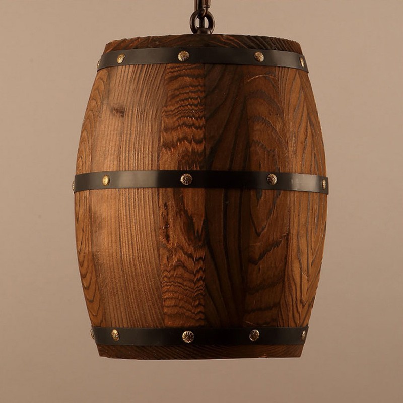 Rustic Farmhouse Ceiling Light Wood Island Kitchen Pendant Hanging Lamp Fixture gallery