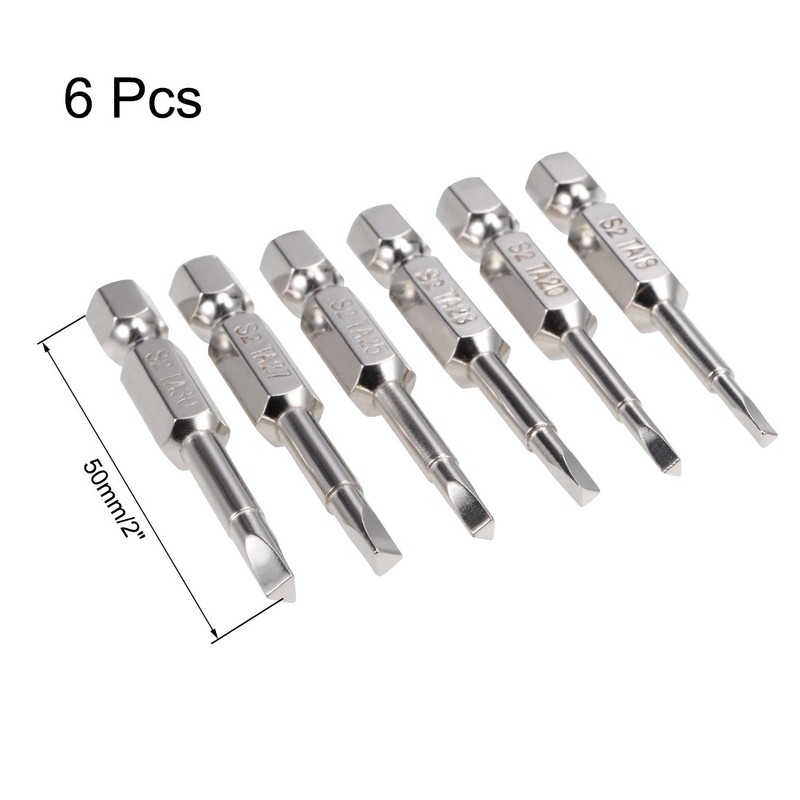 Triangular Bits 6-in-1 1/4 Inch Hex Magnetic TA18/20/23/25/27/30 Screwdriver gallery